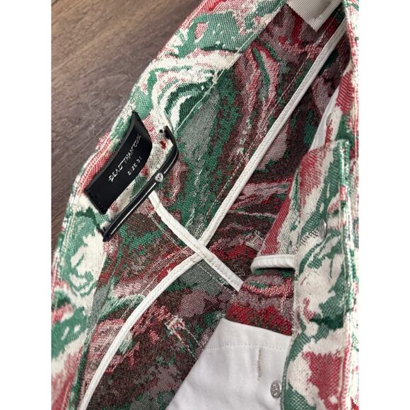 $145 Dead Than Cool Jacquard Marble Abstract Tapestry Luxury Streetwear Pants 31 - Picture 4 of 4
